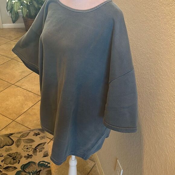 YZY Gap Collab Sweatshirt Tee Blue Oversized Men's Size XL Yeezy Streetwear New - Picture 2 of 8